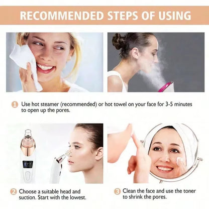 Electric Pore Cleaner & Blackhead Remover – Deep Cleansing Facial Vacuum Tool
